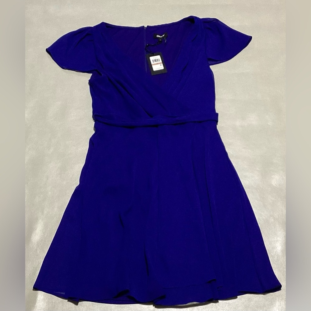 NWT DKNY Electric Blue Evening Dress